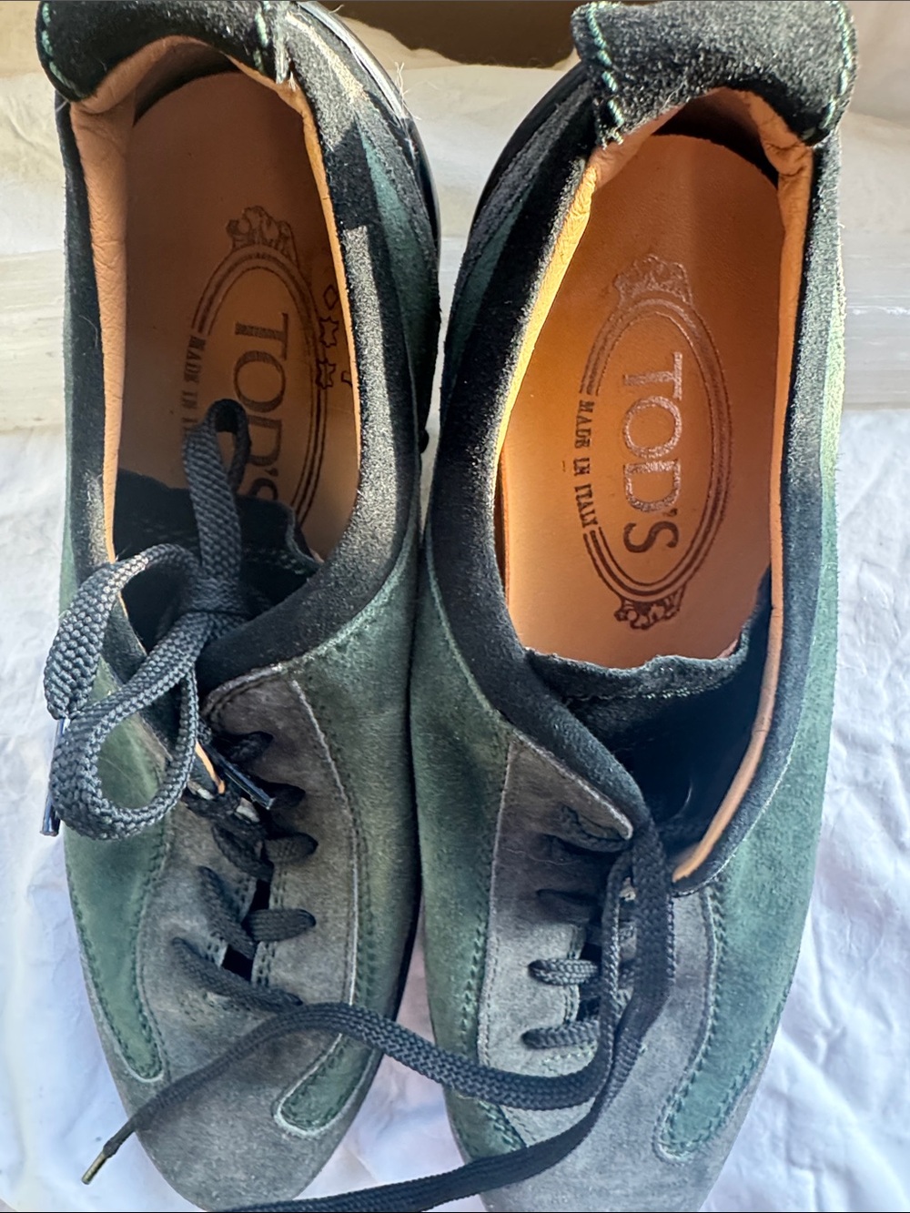 Tod’s Green Suede size 7 1/2 sneakers